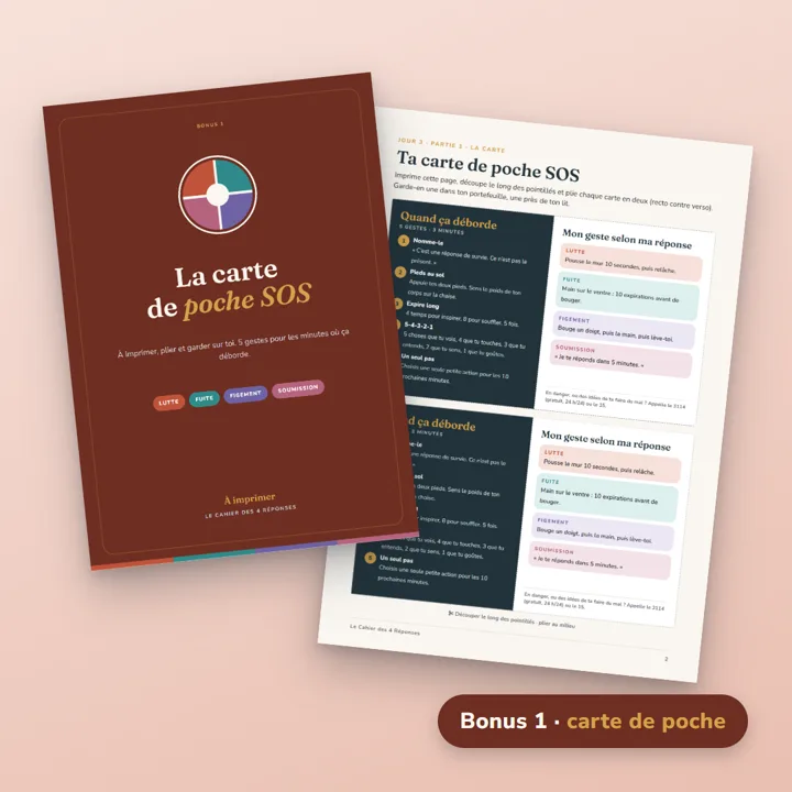 Bonus 1 : la carte de poche SOS